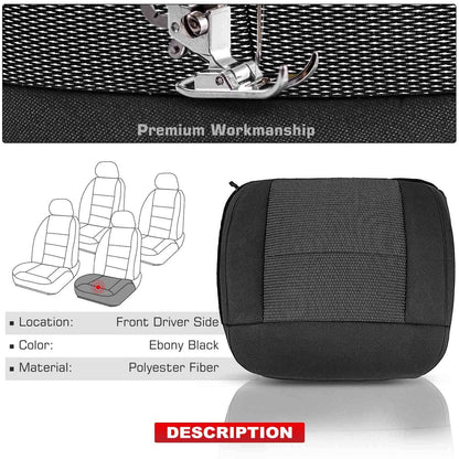 Seat Bottom Cover for Ford F-150 (2004–2006) 7L3Z1862901FA Ebony Black