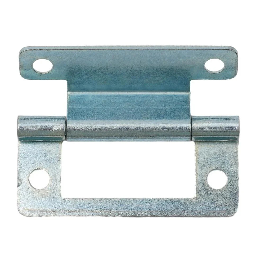 Set of 10 Steel Cranked Flush Hinges for Cupboard Doors