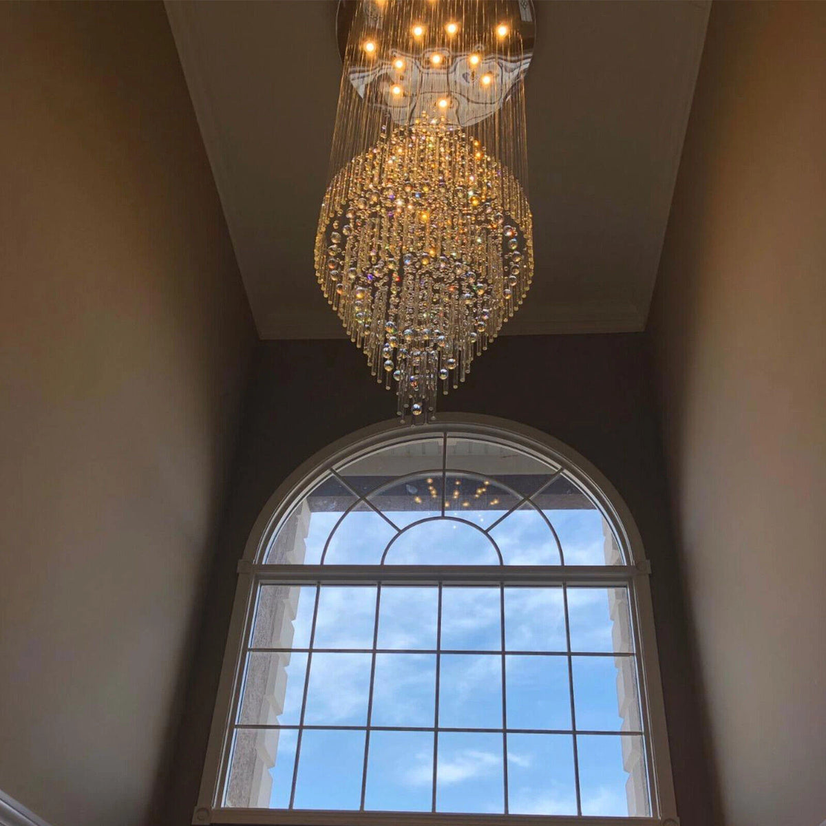 18-Light Crystal Chandelier Ceiling Light for Luxury Modern Decor
