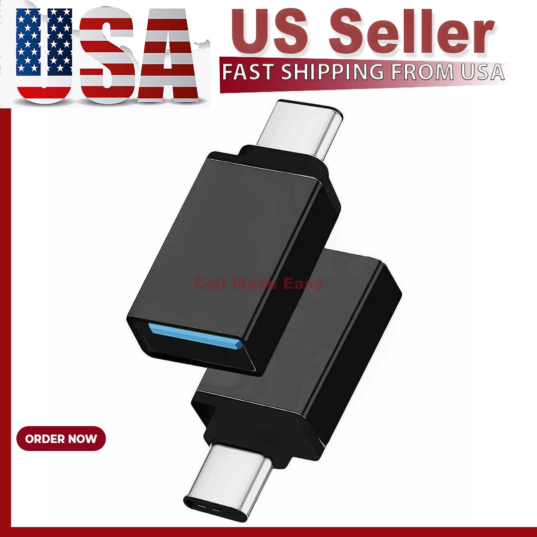 USB-C 3.1 Male to USB A Female Adapter Converter for Android Phone
