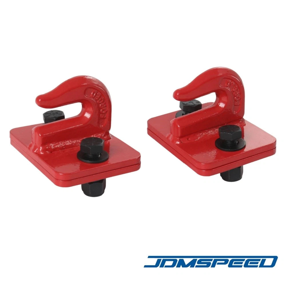 2X 3/8" Bolt On Grab Hooks for Loader Tractor Bucket (Heavy Duty)