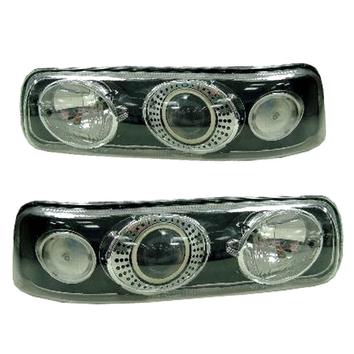 Set of 2 TYC HID Projector Headlights for Chevrolet Silverado (1999–2002)