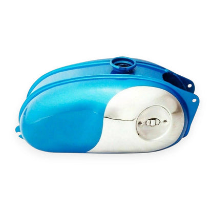 Chrome & Blue Painted Petrol Fuel Tank for BSA Bantam D7 D10 D14 D175
