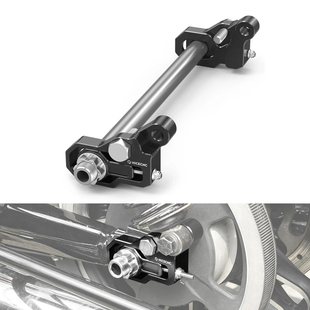 CNC Rear Axle Adjuster Kit for Harley Street Glide Special FLHXS (2014–2023)