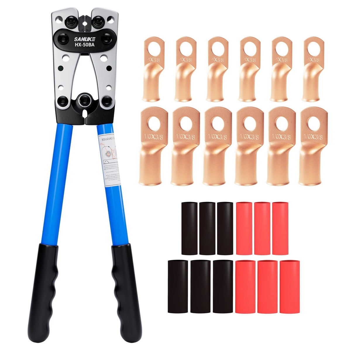 Battery Cable Crimper AWG Kit 8-1/0 for Automotive (2010–2023)
