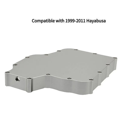 Silver Low Profile Oil Pan with Pick Up for Suzuki GSXR 1300 Hayabusa (1999–2011)