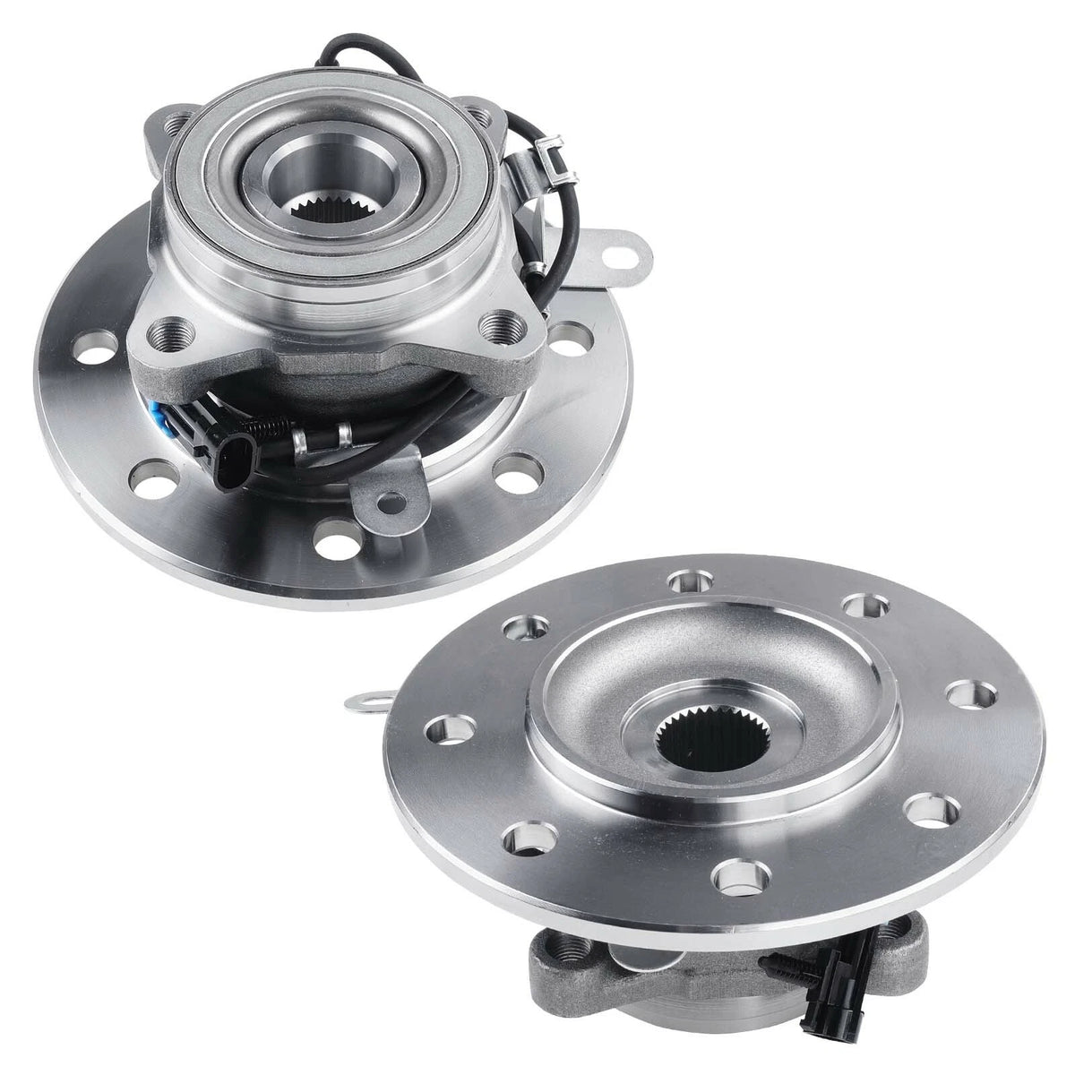 2X Front Wheel Hub & Bearing Assembly for Chevrolet K1500 GMC K1500 (WA515048, 515048, 29515048)