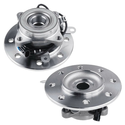 2X Front Wheel Hub & Bearing Assembly for Chevrolet K1500 GMC K1500 (WA515048, 515048, 29515048)