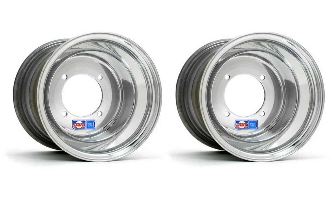 Set of 2 DWT Polished Aluminum 8" Front Rims 8x5 for Honda TRX200SX (1986–1999)