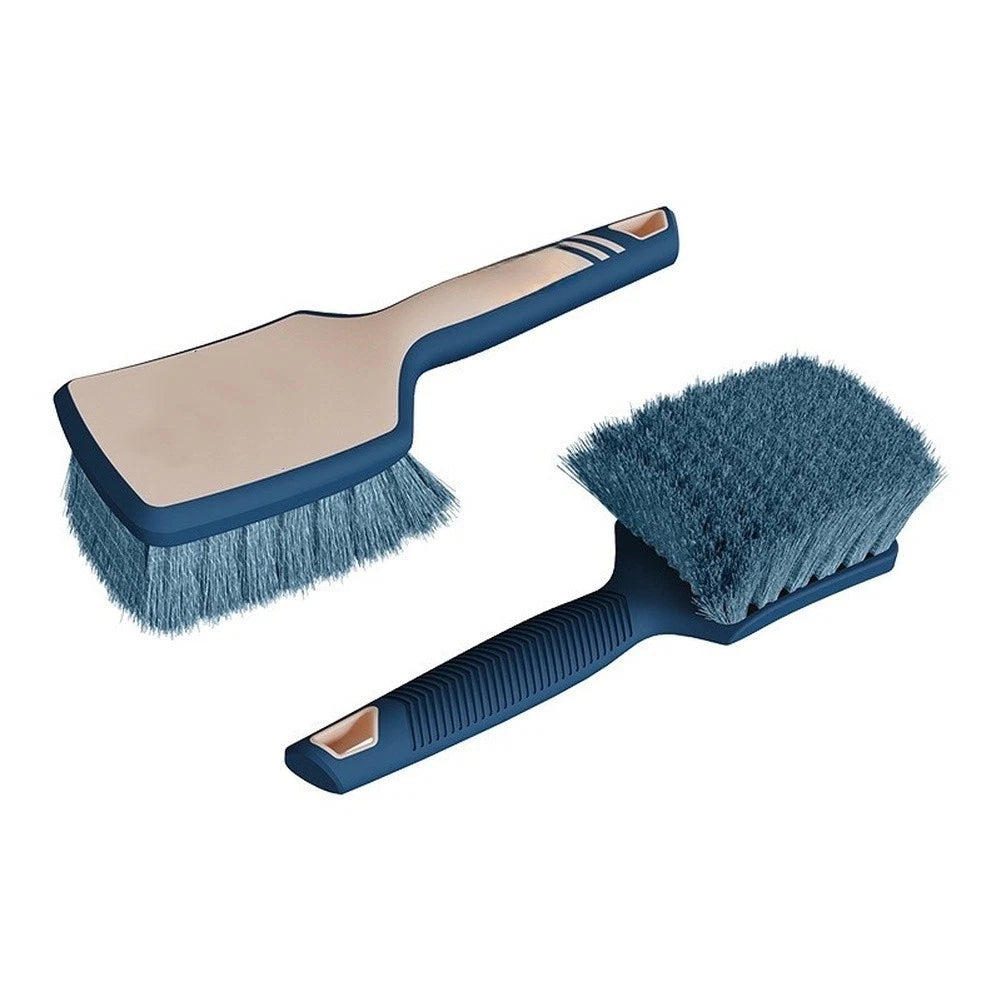 Tire Brush for Car Truck RV Wheel Cleaning with Rubber Handle