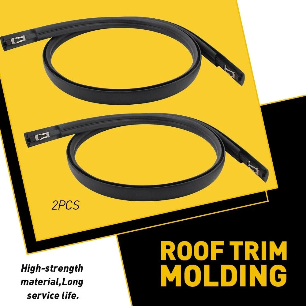 2X Black Roof Trim Molding Kit LH & RH for Honda Civic Sedan (2012–2015)