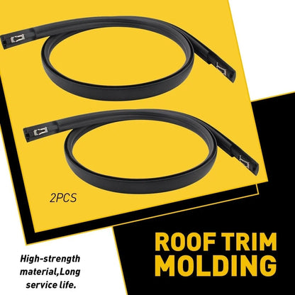 2X Black Roof Trim Molding Kit LH & RH for Honda Civic Sedan (2012–2015)