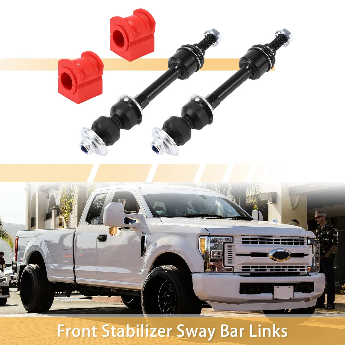 Set of 1 Front Stabiliser Sway Bar Link with Bushing for Ford F-150 (2004–2023)