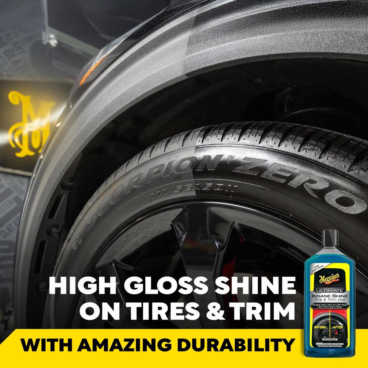 Meguiar's Ultimate Insane Shine Tire Gel for All Vehicles (16 oz)
