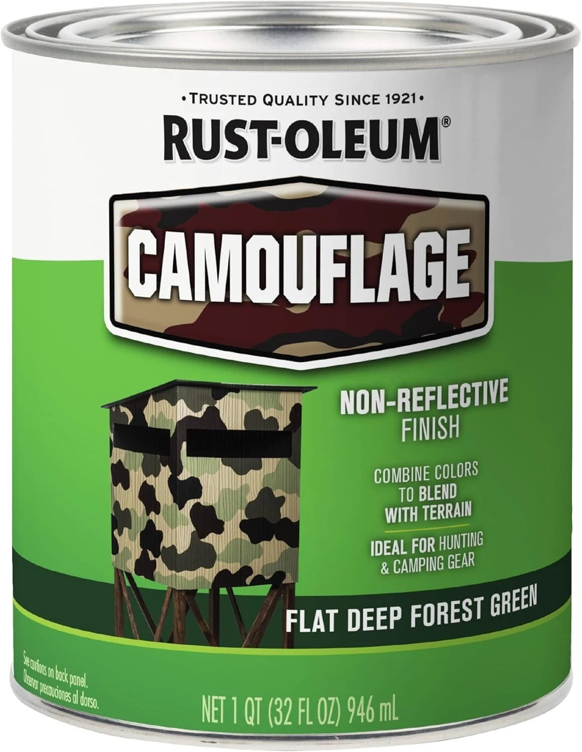 Flat Deep Forest Green Paint for Automotive Use (32 Fl Oz)