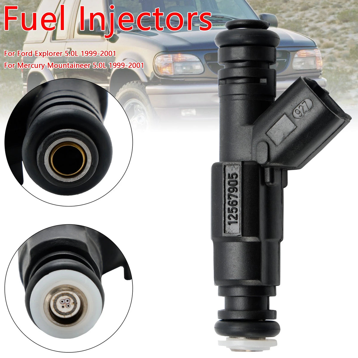 Set of 4 Fuel Injectors for Mercury Mercruiser (M586-A105)