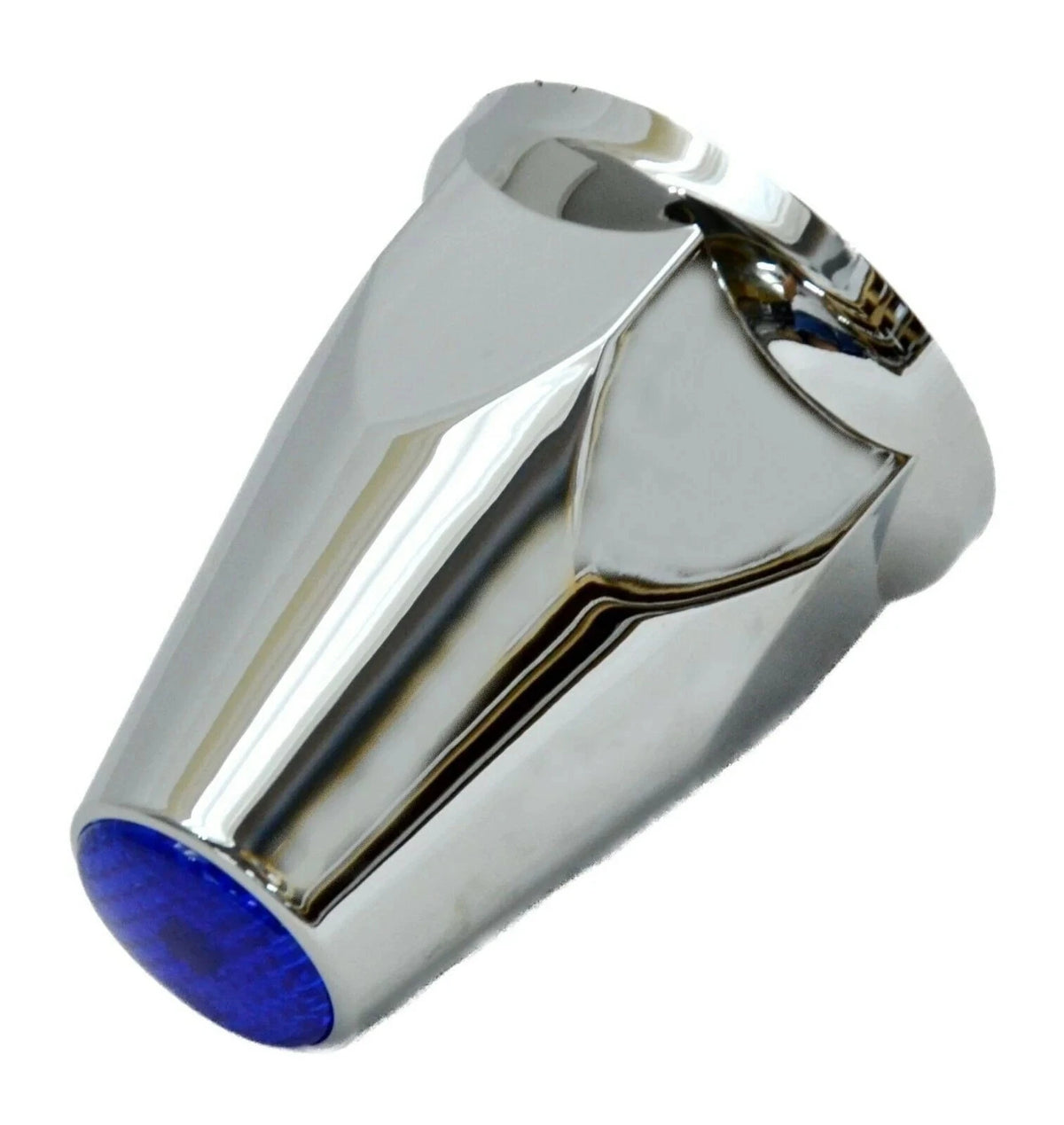 Set of 20 Lug Nut Covers 33mm Push-on Bullet Slotted Blue #10073