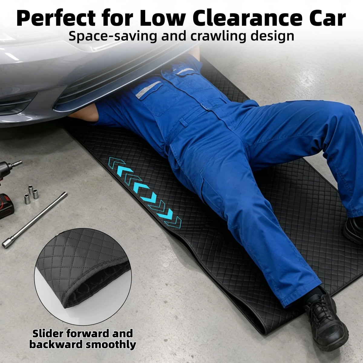 Rolling Creeper Mat for Under Car Repair (60x28)