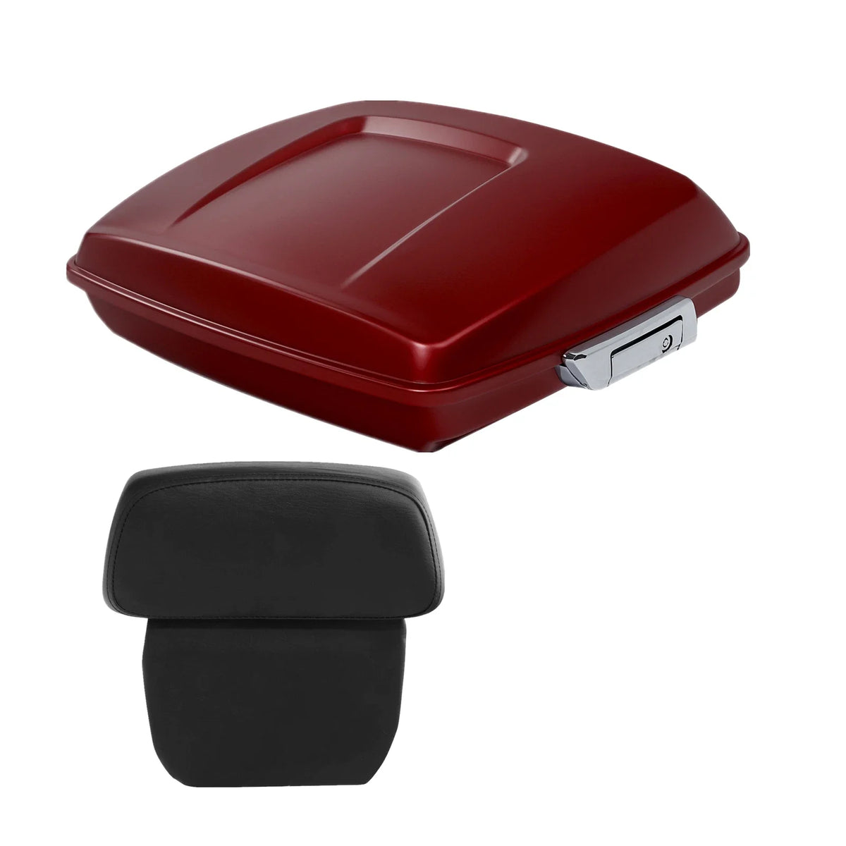 Razor Trunk with Pad for Harley Street Glide (2014–2025) Wicked Red Denim