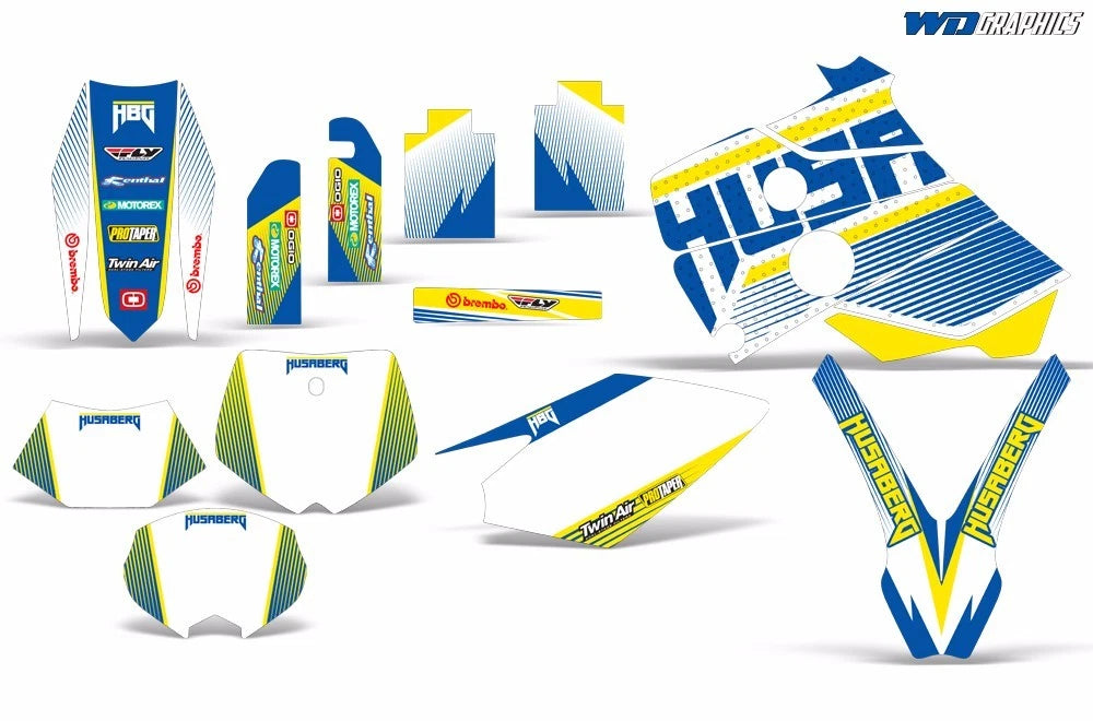 Graphic Sticker Kit for Husaberg FS FE 400 650 (2001–2005) WD_GK_KIT