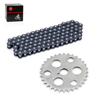 2 x Cam Sprocket + 90 Link Chain for Yamaha Wolverine 350 YFM350 (1995–2005)
