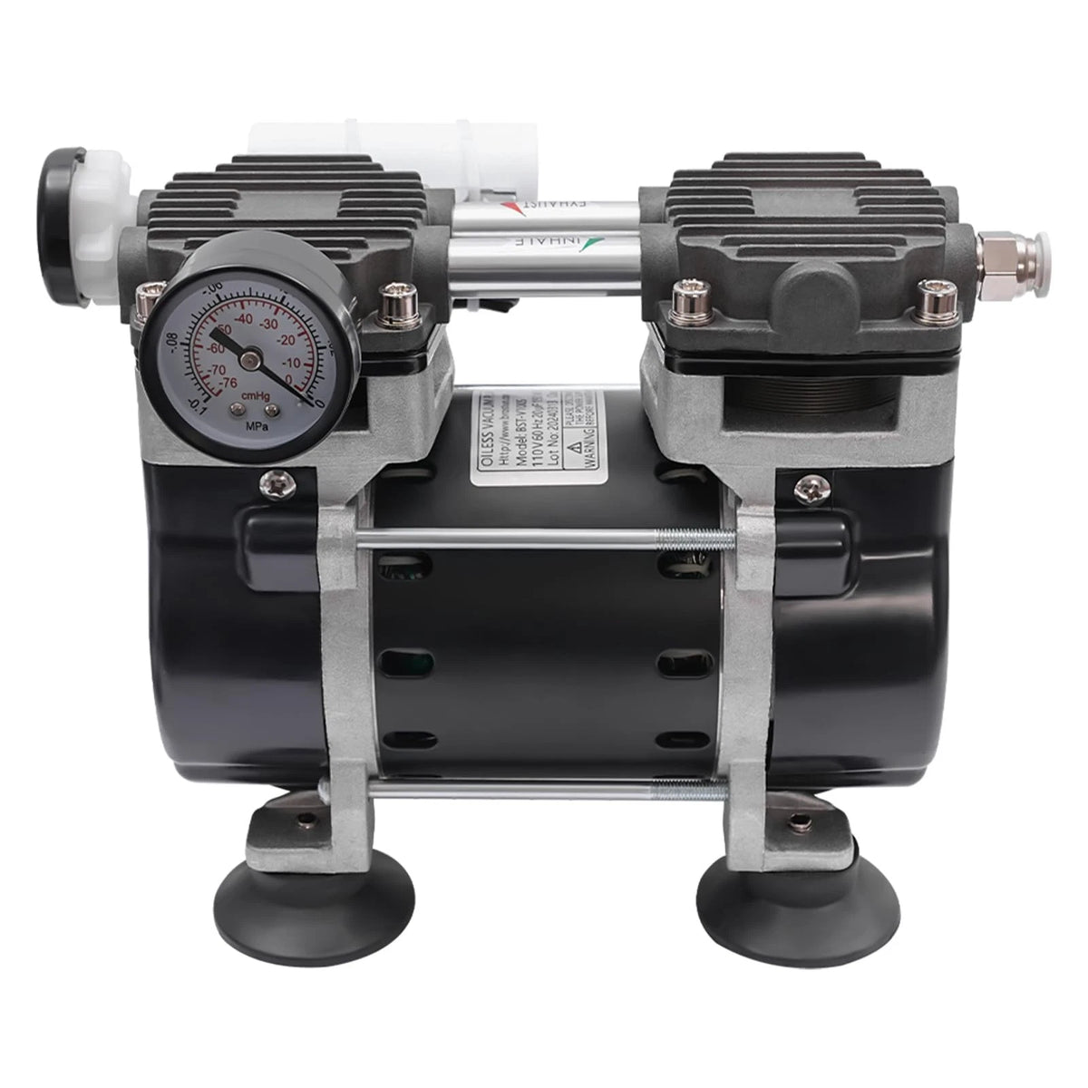2X 150W Oil-free Vacuum Pump for Industrial Use (-90Kpa)