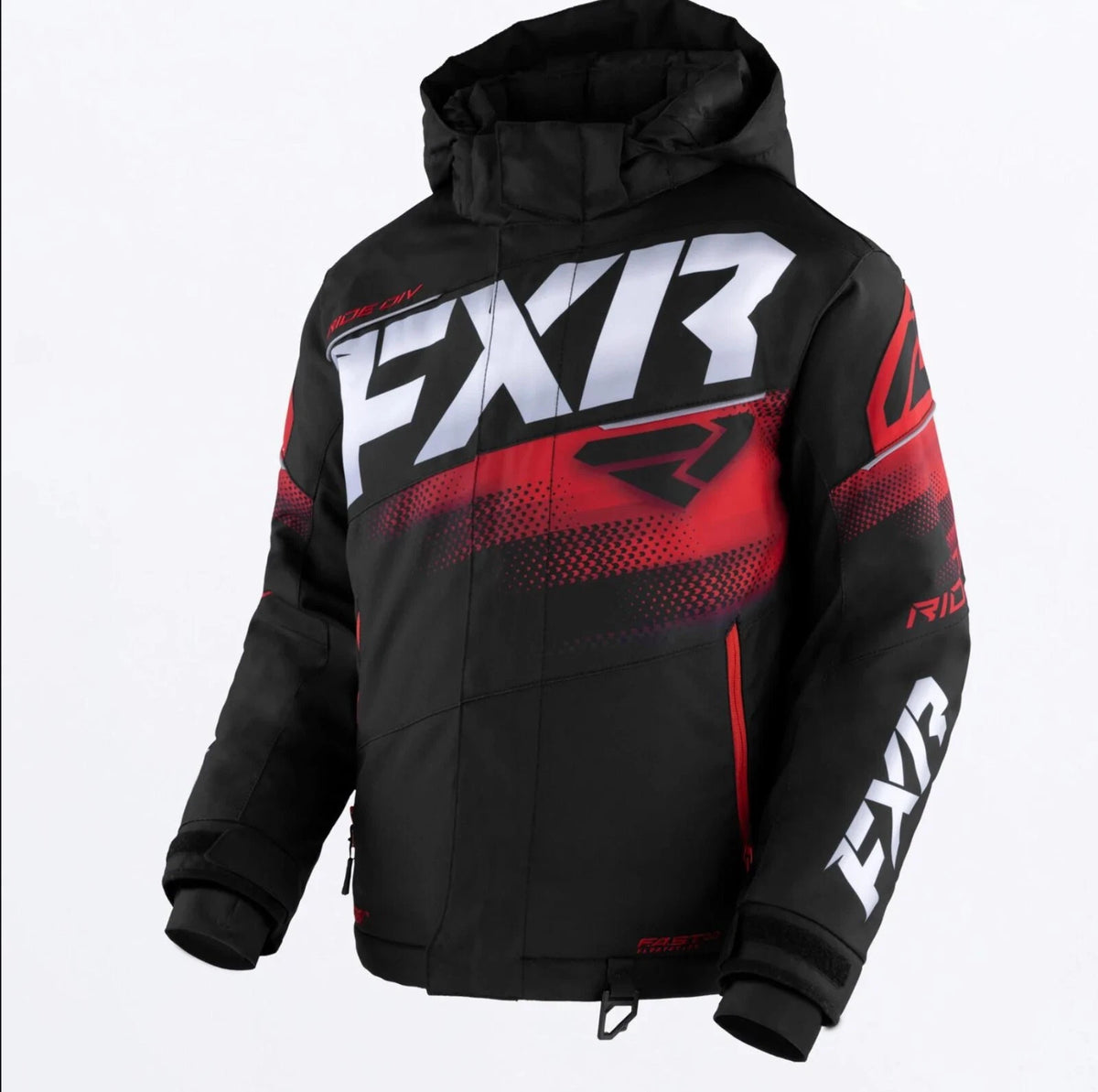 Children's Boost Snowmobile Jacket for FXR (Red, Sizes 4-8)