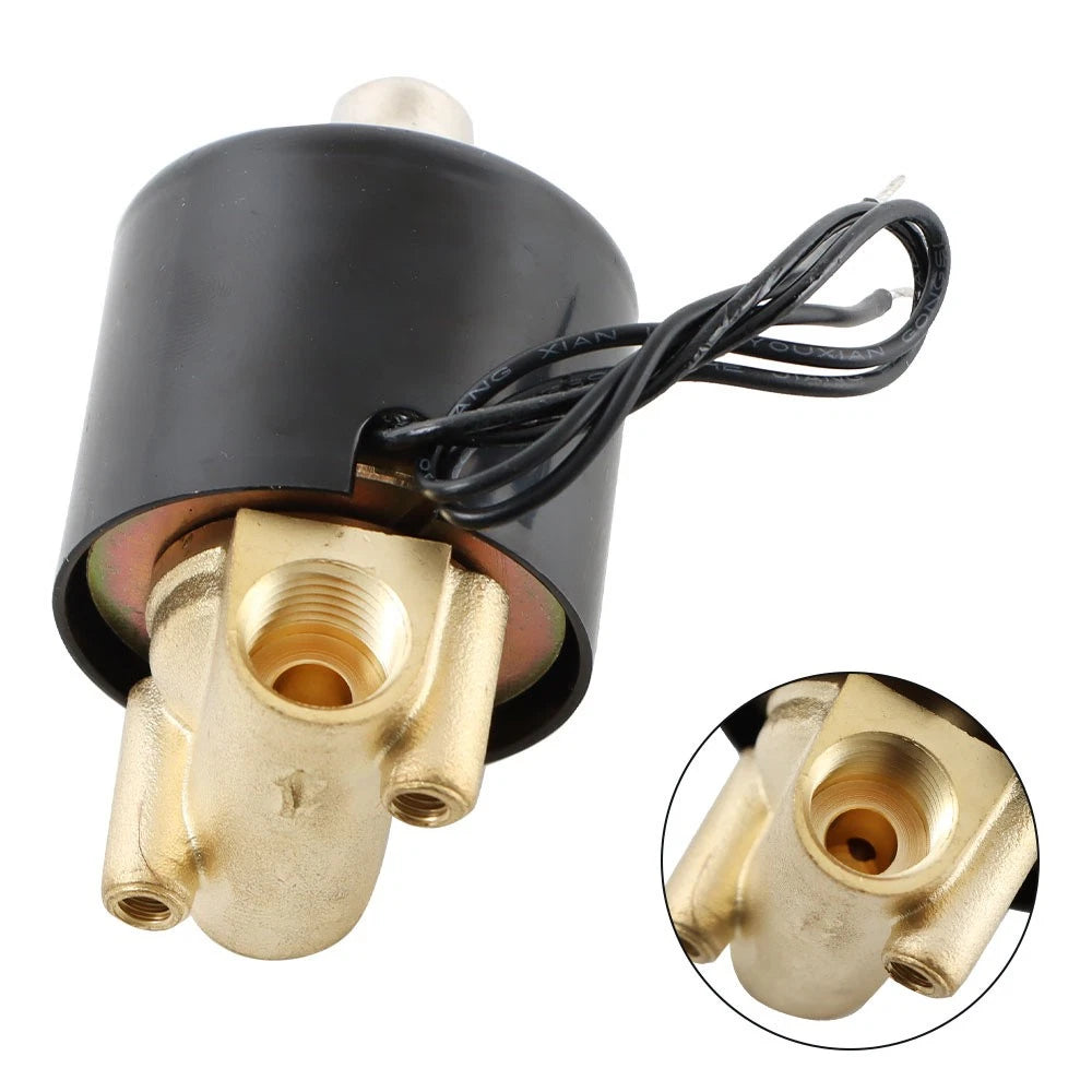12V DC Solenoid Valve for Air Water Gas Oil N/C 1/4" DN8