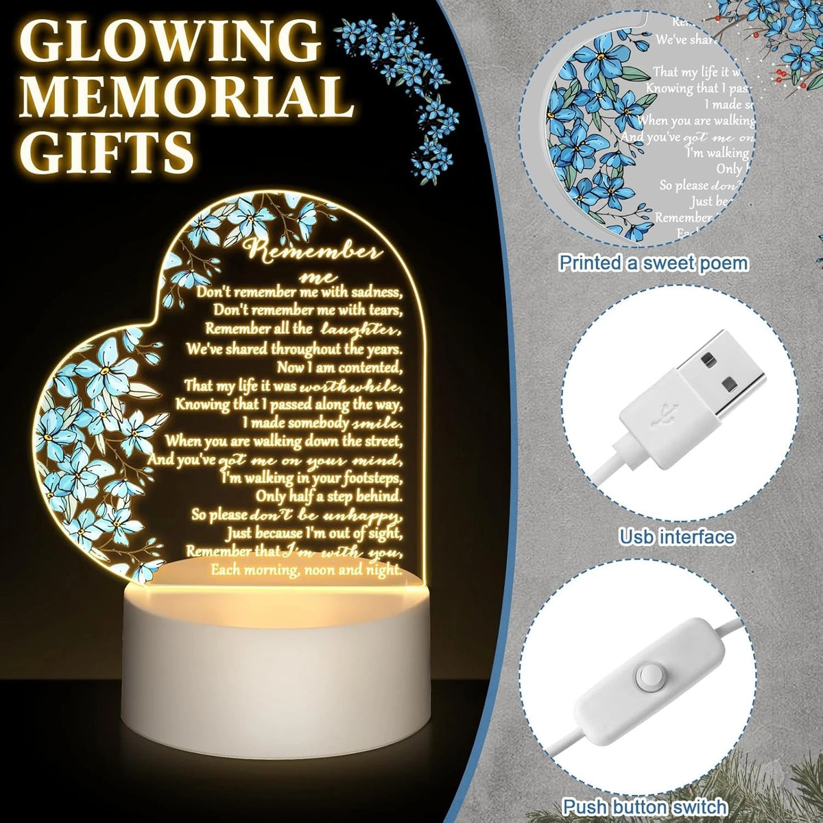 Night Light for Coume Memorial Gift