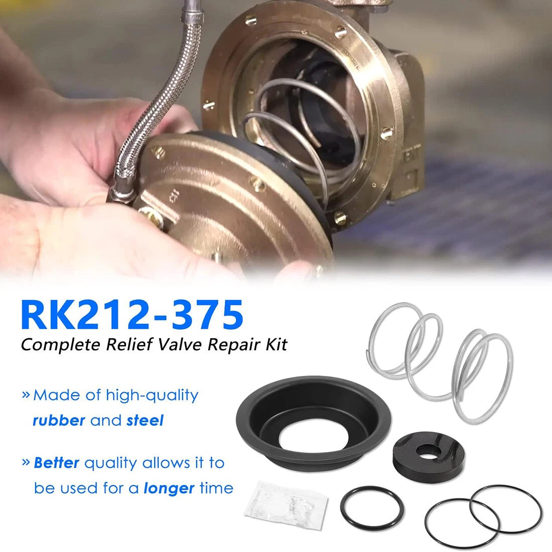 Complete Relief Valve Repair Kit for ZURN Wilkins 2-1/2"-6" Models