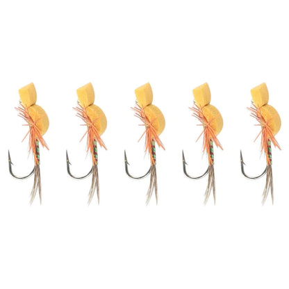 Pack of 5 Floating Dry Fly Baits for Fishing