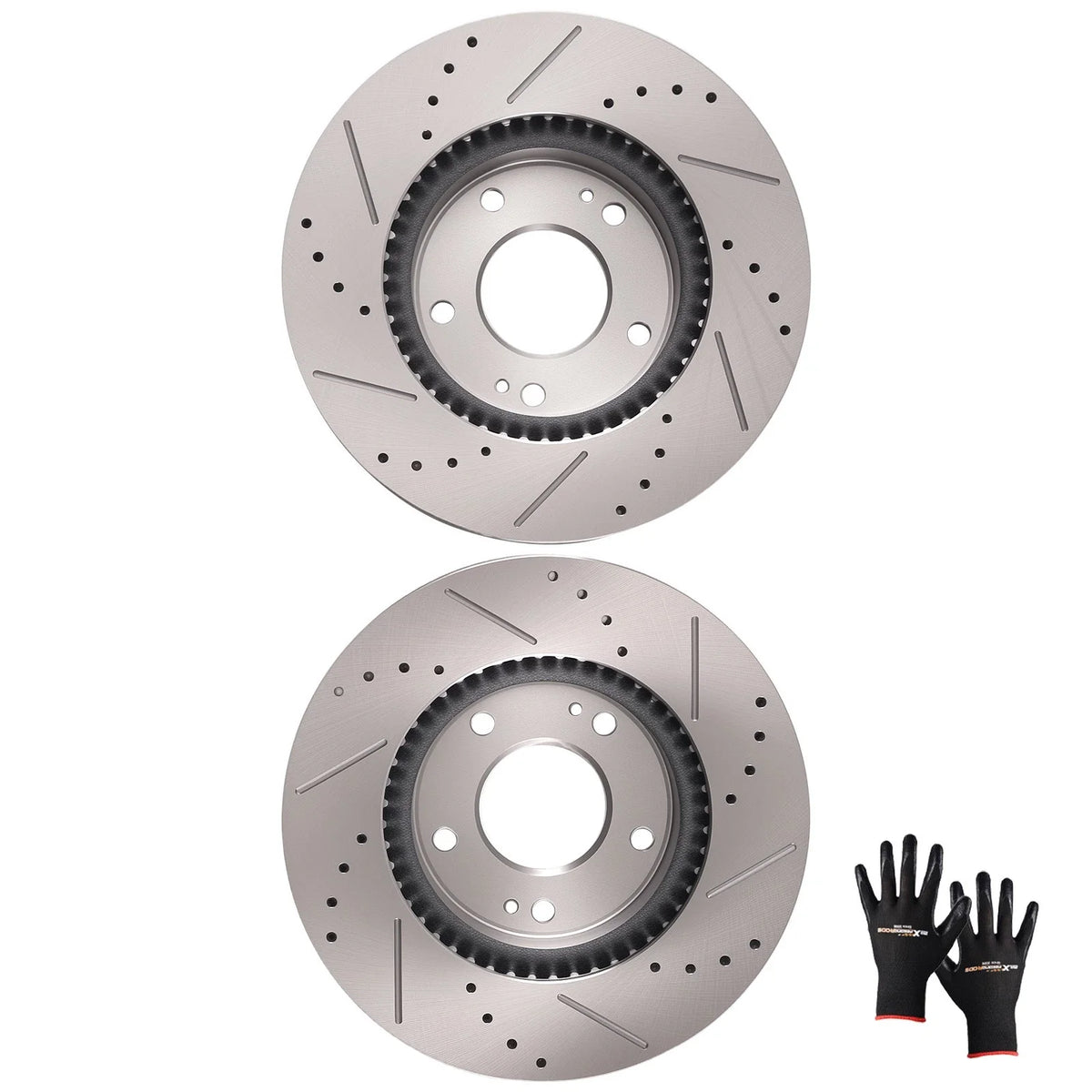 Front Brake Rotors Set for Hyundai Elantra Coupe (2013–2014) Kia Forte (2014–2018)
