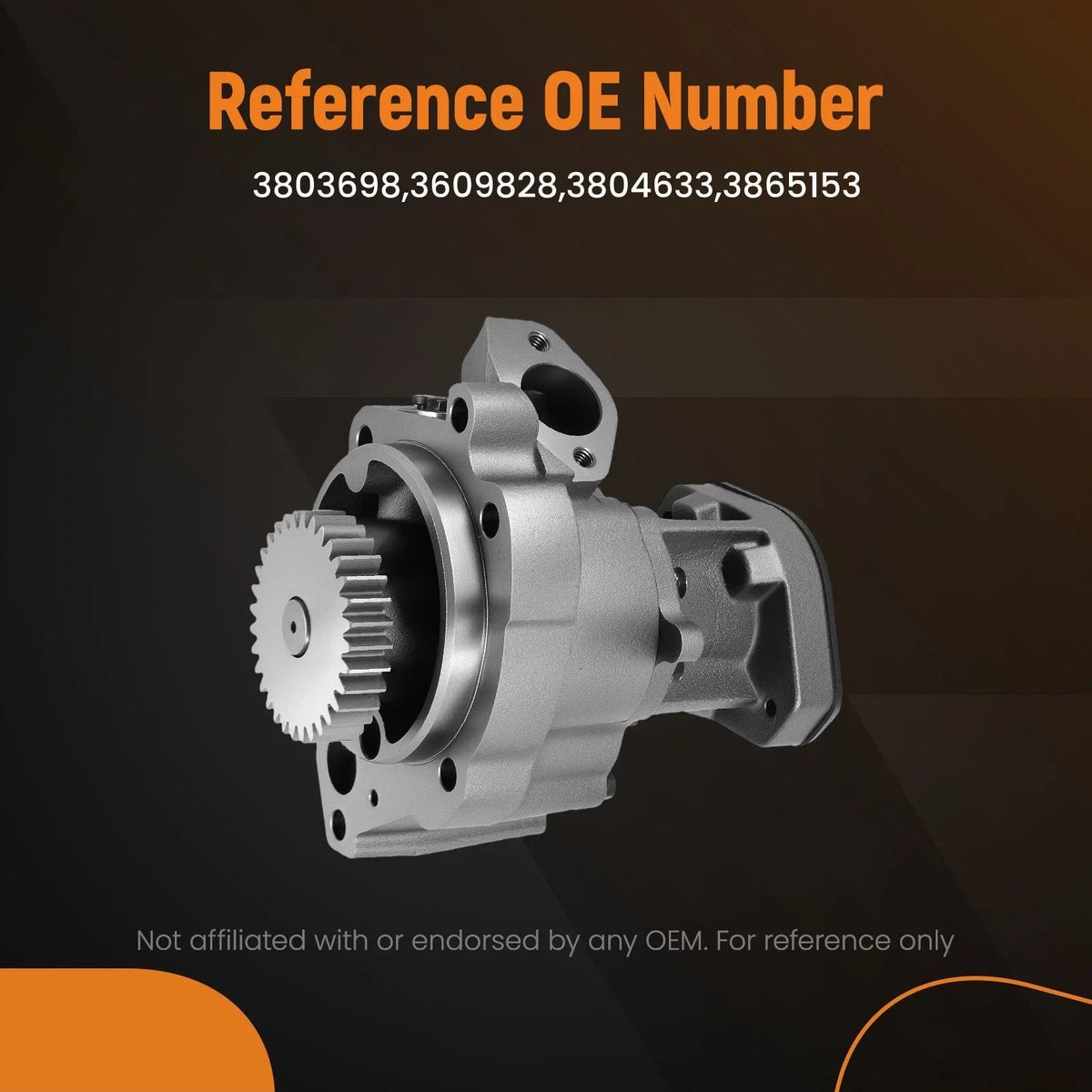 Oil Pump for Cummins GTA855 N14 CELECT QSN14 (3074196, 3804633)