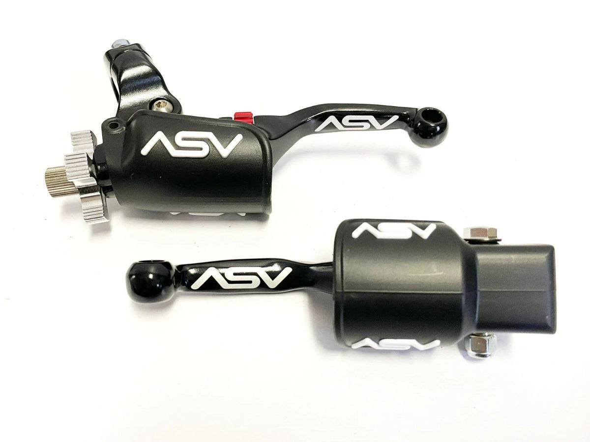 ASV F4 Shorty Front Brake Clutch Perch Levers for Honda TRX 250EX 250X (2001–2009)