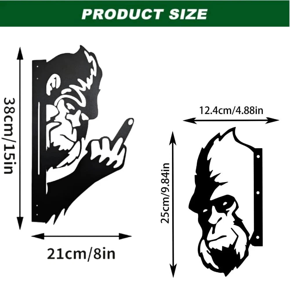 2X Peaking a Boo Bigfoot Car Decals 8"x15" Black