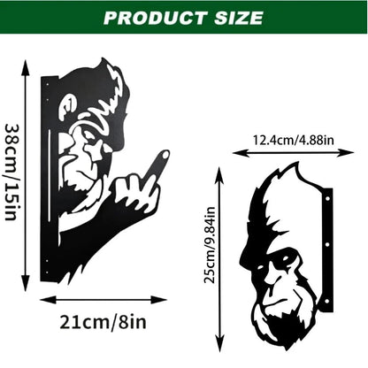 2X Peaking a Boo Bigfoot Car Decals 8"x15" Black