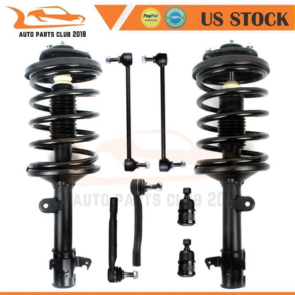 Front Suspension Struts & Coil Spring Outer Tie Rod Ball Joint for Acura MDX (2001–2002)