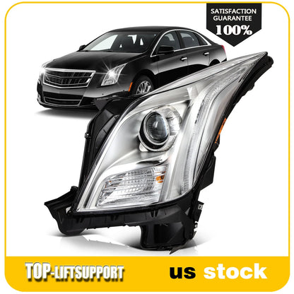 Left Side Headlight Assembly for Cadillac XTS (2013–2017) Chrome Housing