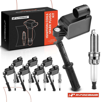 8X Ignition Coil & 8X Iridium Spark Plug for Mercedes-Benz GLS63 AMG (2017–2023)