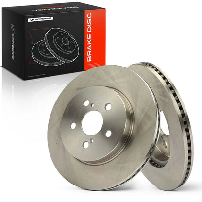Set of 2 Front Side Disc Brake Rotors for Toyota Corolla (2019–2022) 12044206, 12144206