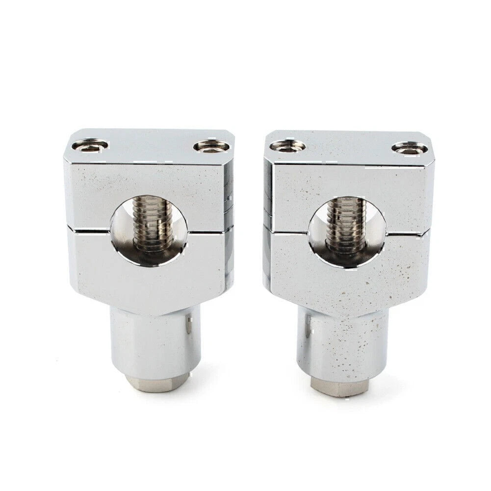 2Pcs Handlebar Riser Clamp Mount for Suzuki Harley