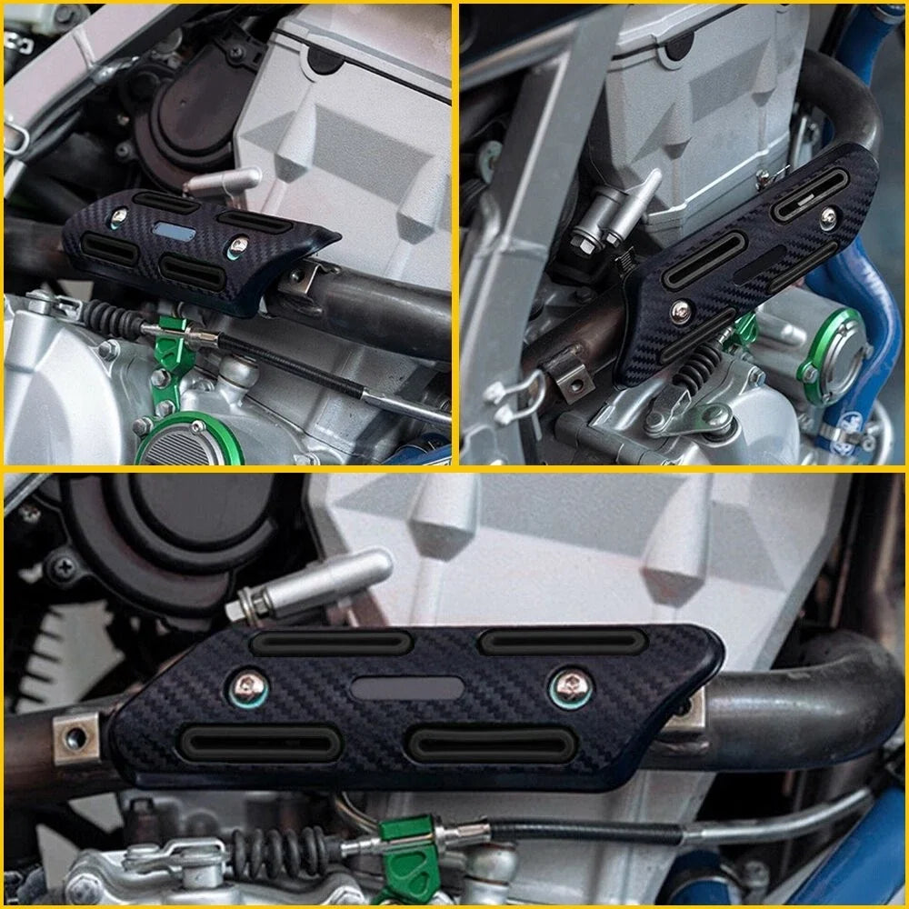 Black Pipe Heat Shield Protector Cover for KTM SXF 250 350 450 500 (2016–2023)