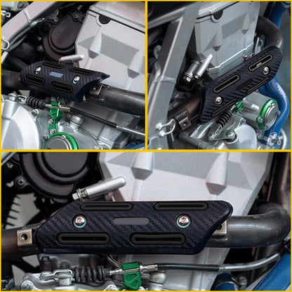 Black Pipe Heat Shield Protector Cover for KTM SXF 250 350 450 500 (2016–2023)