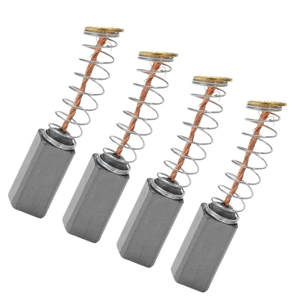 Set of 4 Carbon Brushes for Electric Motors (10mm x 5 x 5mm)