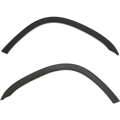 Set of 2 Fender Flares for Front Wheel Opening Trim - Black