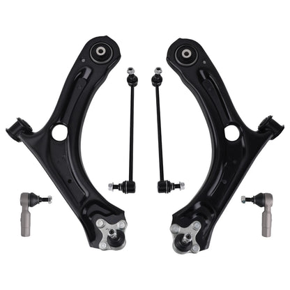 Set of 6 Front Lower Control Arm Ball Joints for Volkswagen Passat Beetle (2012–2016)