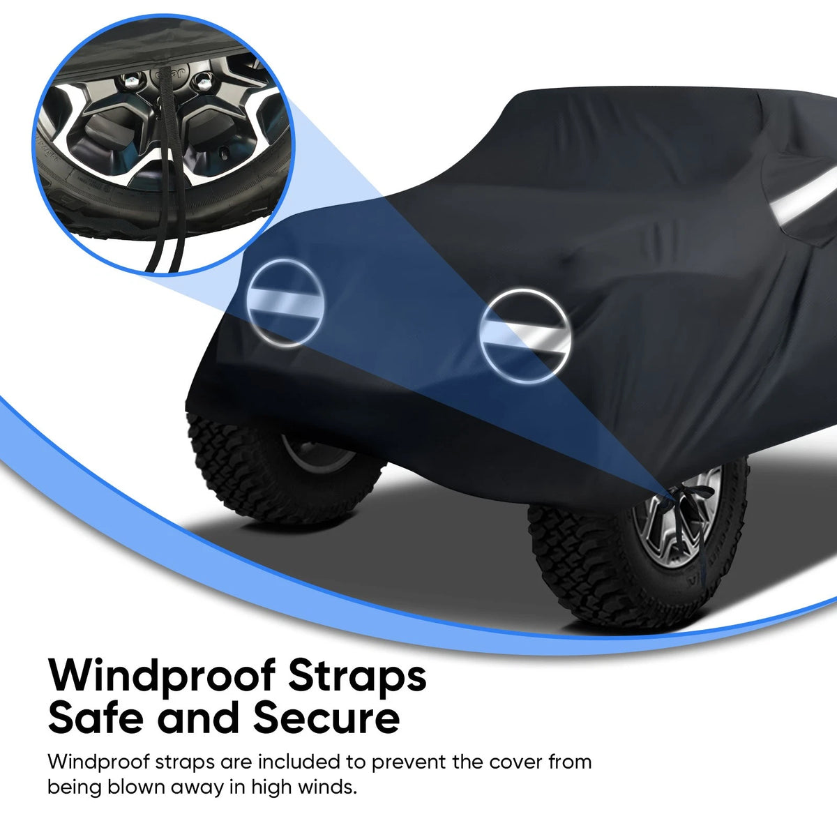 Waterproof Car Cover for Jeep Wrangler 4 Door (2007–2025) NEV A52-36-W-4