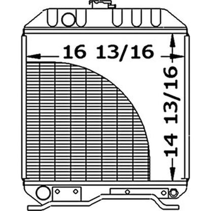 Tractor Radiator for Ford New Holland 1510 1710 (No Part Numbers)