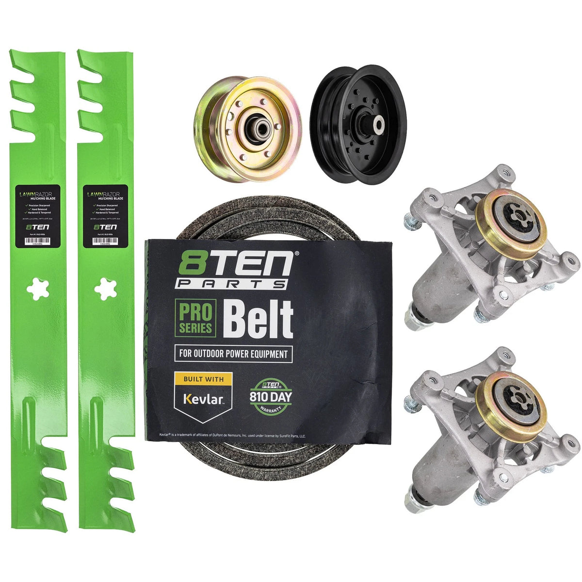 Mower Deck Rebuild Kit for Jonsered LT2223A2 LT2216 YT42 LT2217A LT2218A2 (21546095, 127843, 134149, 138498)