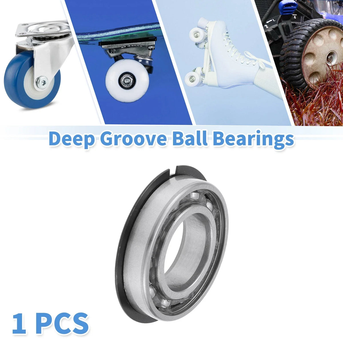 Deep Groove Ball Bearing 6005NR for Scooter Skateboard Wheel (P0 25x47x12mm)